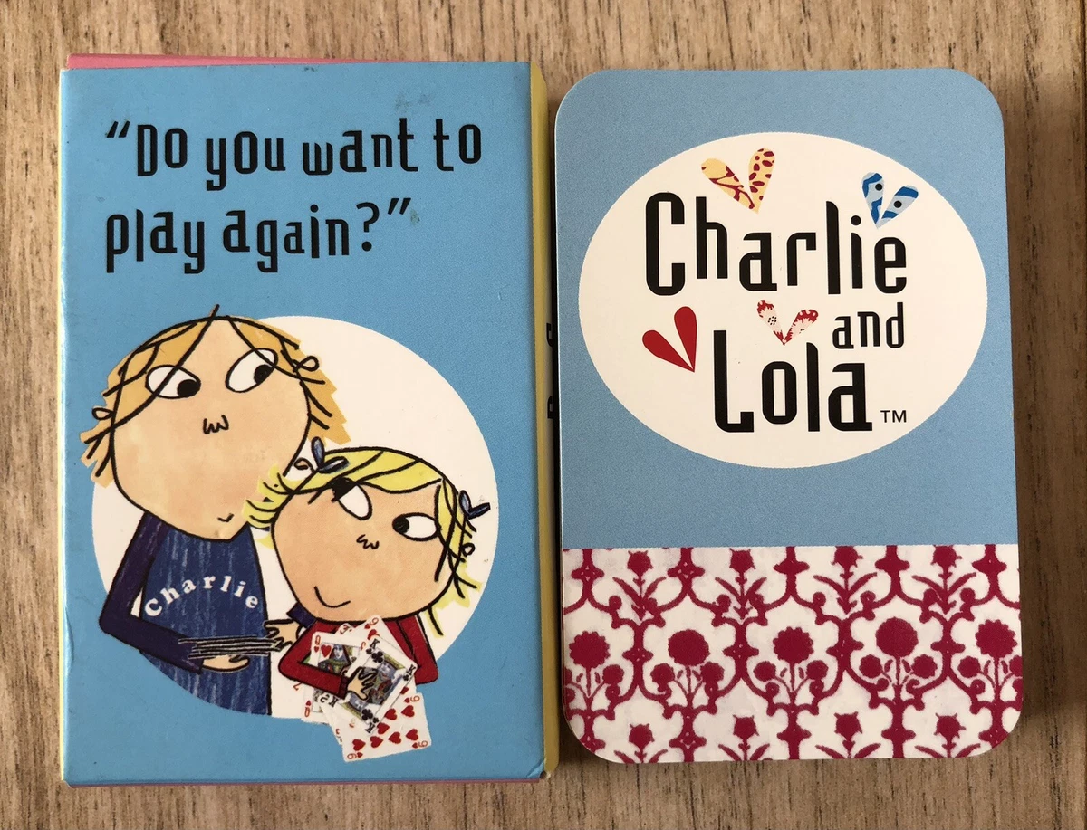 Rare pack of Charlie Lola Playing Cards Snap Game Do You Want To Play Again