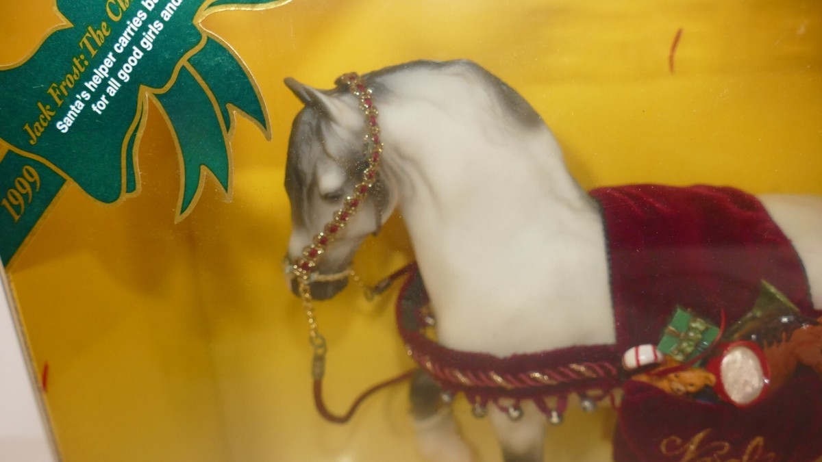 Breyer Christmas Holiday Horse 700499 Jack Frost Friesian Draft