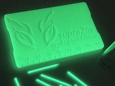 Bright AF Glow®️ Green Glow Card Klasa bezpieczeństwa Glow EDC Green