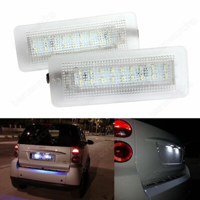 Canbus LED SMD Kennzeichen Beleuchtung für Smart Fortwo Cabriolet Coupe 450 451