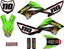 Kawasaki KLX 110  2010 - 2023 Full Custom sticker Kit Rythm style sticker kit