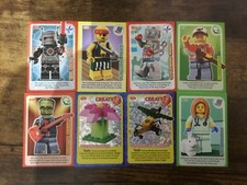8x LEGO Incredible Inventions cards - Evil Robot, Pirate, Vet, +