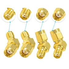SMA to RP-SMA 45 Degree Adapter for FPV Antenna Race/Quadcopter Fatshark Goggles
