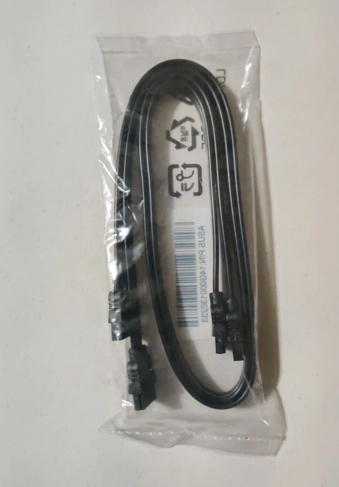 Cable de datos ASUS SATA III negro (directo a recto), (paquete de 2) Foto 2 de 2