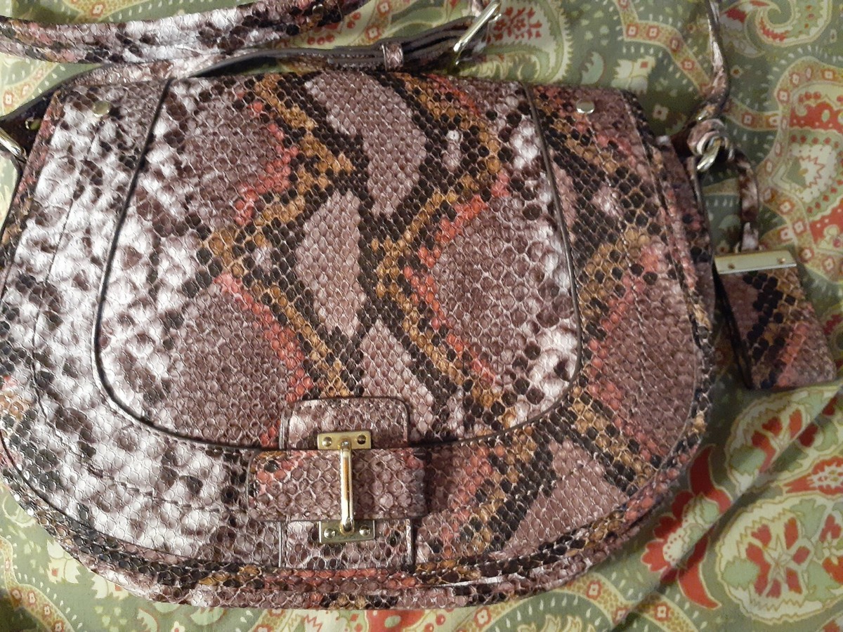 Nine West brown animal print shoulder bag purse | eBay display picture 1