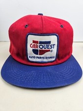 Vintage K Products USA MADE Car Quest Patch Trucker Hat Snapback Cap