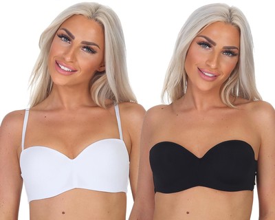Damen BH mit abnehmbaren Trägern gepolsterten Cups, B - C