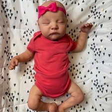 19in Realistic Reborn Baby Dolls Full Body Vinyl Silicone Girl Doll Newborn Doll