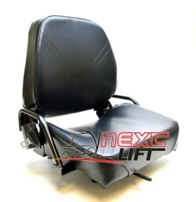 NEXT LIFT NEW UNIVERSAL FOLDING VINYL FORKLIFT SEAT FITS CLARK CAT HYSTER YALE TOYOTA