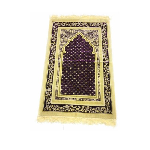 Alfombra de oración musulmana islámica turca estera ensalada borlas Umrah juramento - Imagen 6 de 6