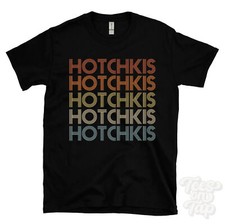 HOTCHKIS REPEATED RETRO STYLE T-SHIRT mens & womens novelty cool name gift
