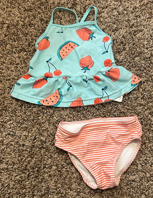 Simple Joys Toddler Girl Two-Piece Swimsuit 2t (NWT)