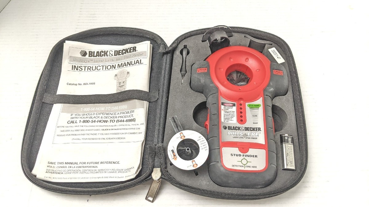 ゲットインザホール　LB100S Black & Decker BDL100S Bullseye Laser Level Stud w/Case | eBay
