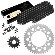 Black O-Ring Drive Chain & Sprocket Kit for Kawasaki EX250 Ninja 250 1986 1987