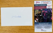 James Jimmy Doolittle Signed Autographed 3x5 Card JSA Certified WW2 Raiders