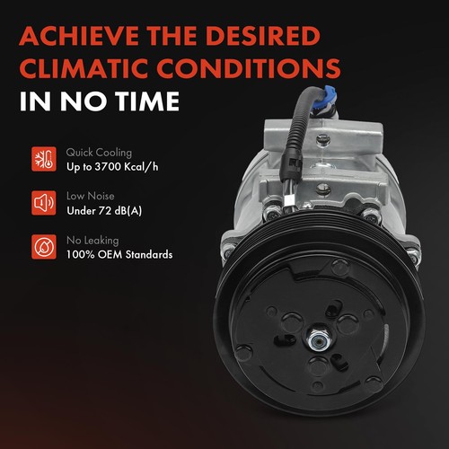 A/C Compressor w/ 6-Groove for Freightliner Century Class Classic Columbia FL50 - Picture 7 of 9