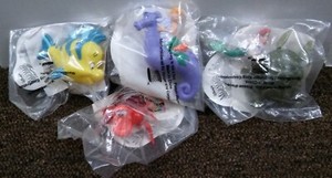 Vintage 1996 Burger King Disney The Little Mermaid Movie Complete Set of 4 Toys