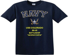 USS COLORADO  BB-45* BATTLESHIP *EAGLE SHIRT. NAVY OFFICIALLY LICENSED