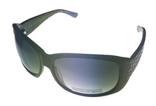 Michael Stars Sunglass Womens Plastic Rectangle Black, Gradient Lens Incognito