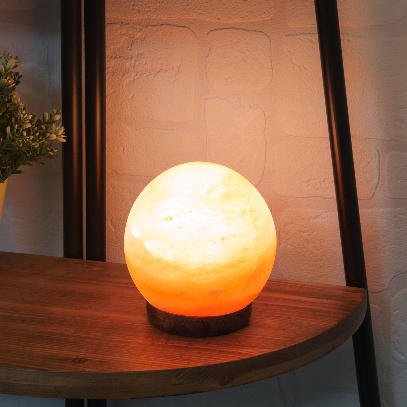 Himalayan Rock Salt Lamp 5"" Sphere