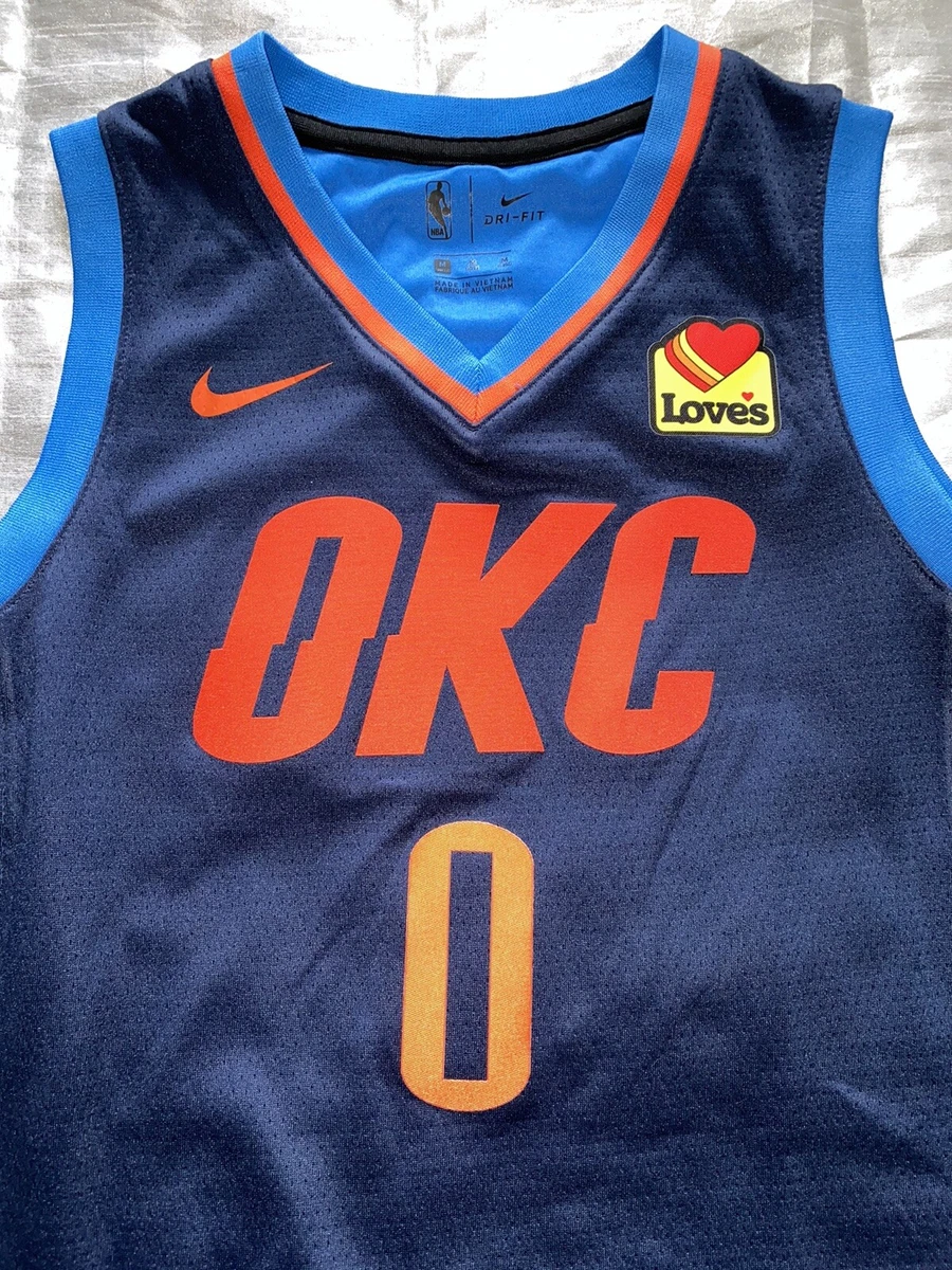 Youth Oklahoma City Thunder Russell Westbrook Nike Navy Swingman Jersey