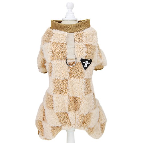 Dog Jumpsuit Coat Warm Fleece Pajamas Jumper Sweater Pet Puppy Winter Clothing - Picture 3 of 18