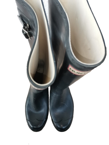 3 Paar HUNTER Gummistiefel schwarz + grün Gr. 35/36, 38 UK 3, UK 5 Sammler - Bild 18 von 18