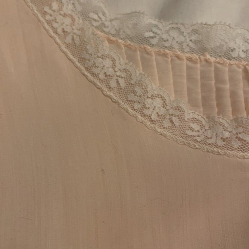 Barbizon Vintage 1970s Pink Peach Sleeveless Nightgown Lace Womens Size S / M - Picture 12 of 12