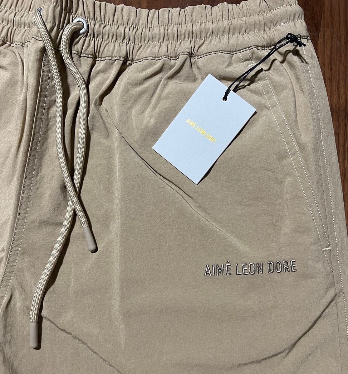 Aime Leon Dore ALD Core Nylon Pant FW22 Beige Size Large