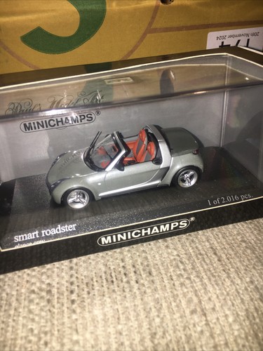 Minichamps 400 032131 2003 Smart Roadster in Grey Metallic 1:43 Scale - Picture 2 of 4