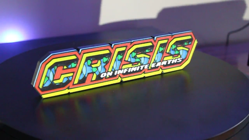 Crisis on infinite earths 3D printed Logo Sign Wall Desk Shelf Art - Video 1 of 1