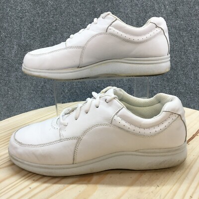 Hush Puppies Shoes Womens 10 W Large Casual Sneakers White Leather