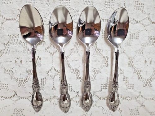 Oneida Louisiana Teaspoons 6 1/8" 18/8 Stainless Steel Ultra Premium Set 4 New - Picture 2 of 8
