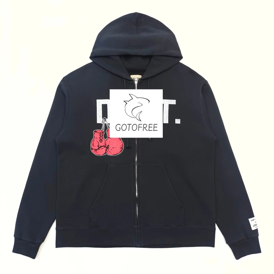 GOTOFREE MEN WOMEN GDEPT HOODIE HOODED CARDIGAN ZIP JUMPER SWEATSHIRT ACTIVEWEAR - Image 2 of 4