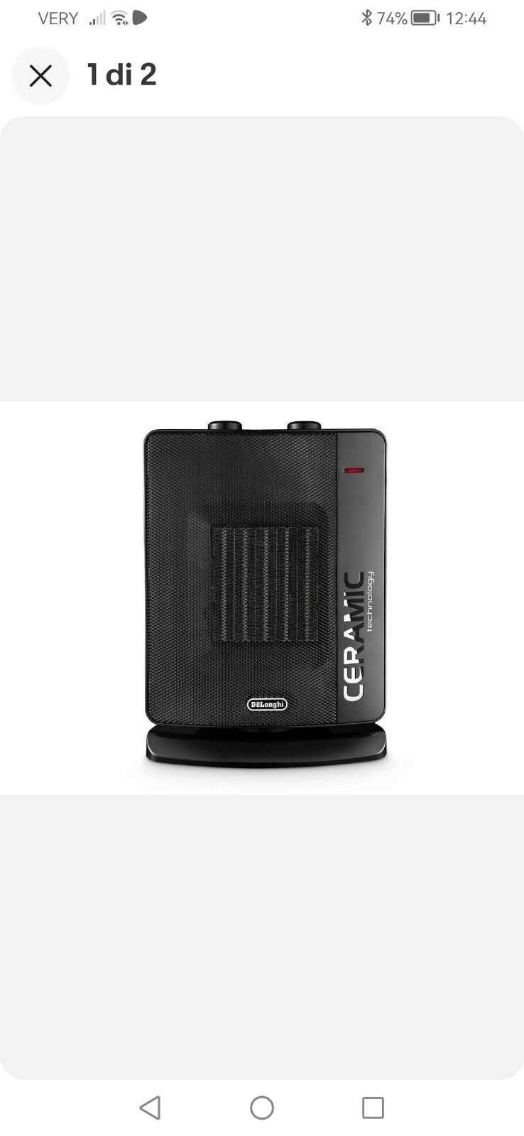 Termoventilatore Da Tavolo Oscillante DeLonghi 2200 W Nero DCH7032B