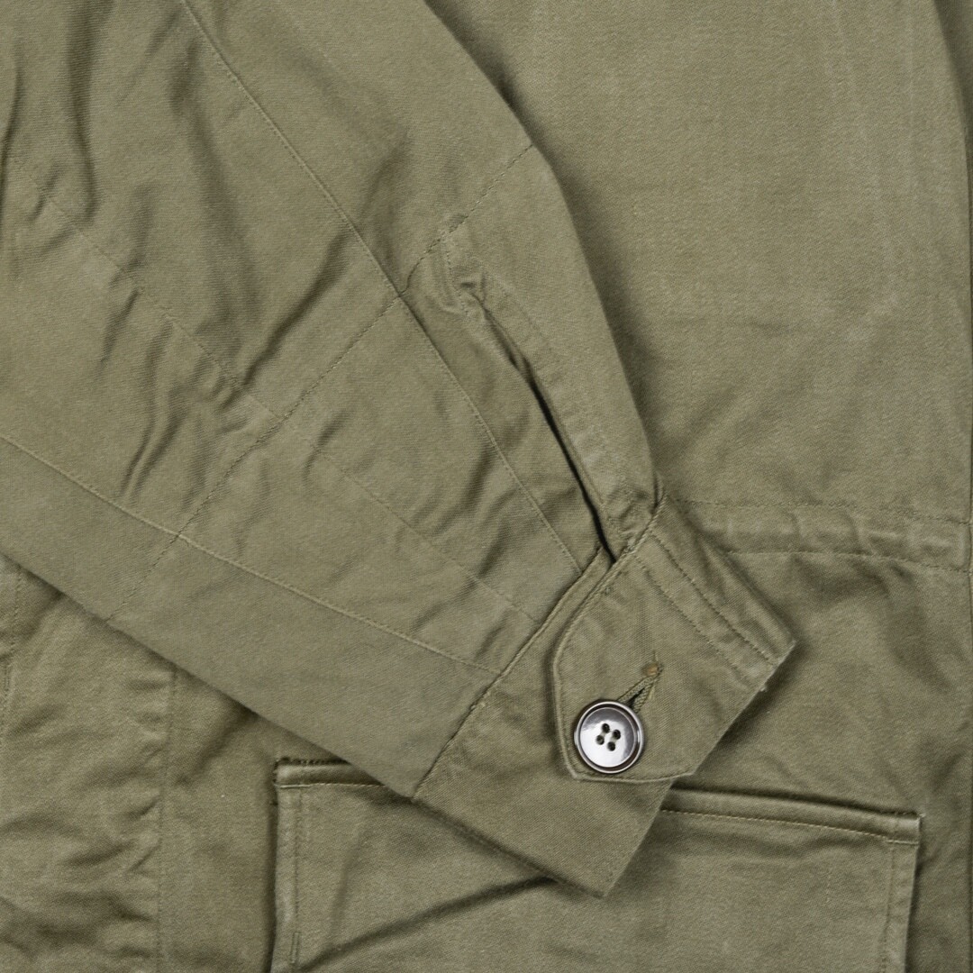 Anorak Vintage Armée Française Montagne - Années 50/60 - Toile Coton Vert - Taille XL