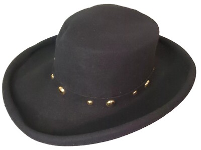 Vintage BOLLMAN HAT CO Doeskin Black Wool Felt Up-Turn Brim Hat Made in USA Bollman Hat Company | Accessories | Vintage Bollman Hat Co  main image 2