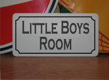 Little Boys Room Metal Sign bathroom