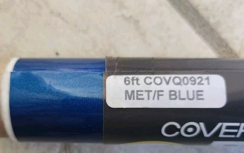 Coverite Black Baron Iron On Film Airplane Covering - COVQ0921 Met/F Blue *NOS* - Picture 2 of 2