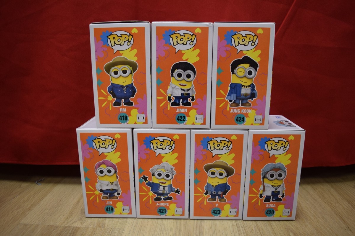 BTS ミニオン Funko POP JIN SUGA J-HOPEフィギュア Amazon.com: Funko - Despicable Me 4 - Minions x BTS Pop