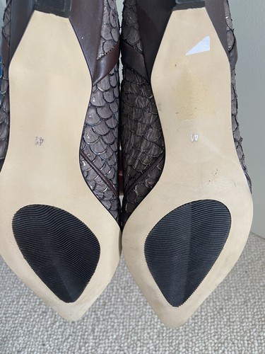 Pied A Terre Brown Herringbone Flat Shoes UK8 EUR41 BNWOT Retail Price £89.99 - Picture 3 of 3