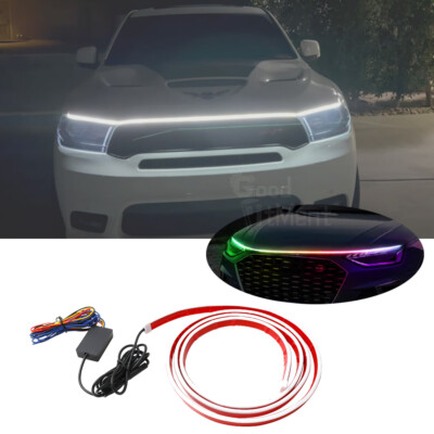 YM E-Bright Car Led Lights Exterior RGB Hood Light Strip - Foto 12