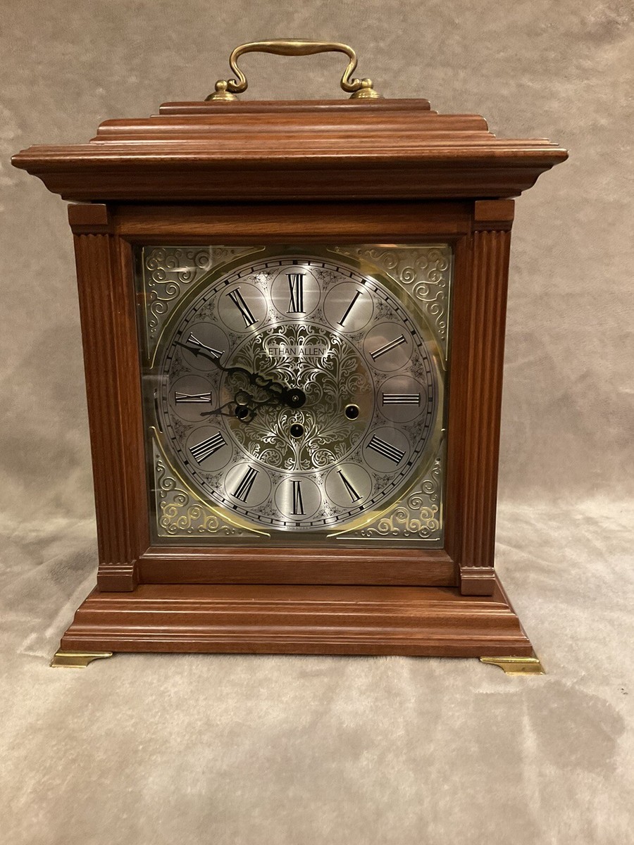 Ethan Allen large carriage Mantle Clock 41-4310 Westminster chime