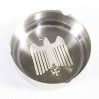Aschenbecher Reichsadler Tischaschenbecher Edelstahl Ascher Zigaretten Metall