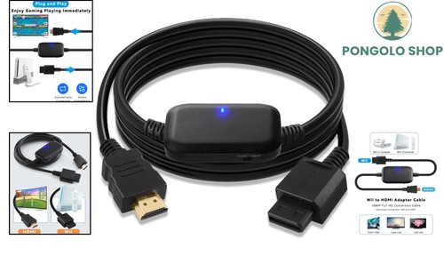 Nintendo Wii HDMI Cable, 1080P Upscaler - Easy to Use with Lifetime Warranty - Picture 2 of 9