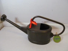 Smith & Hawken Metal Watering Can with Extended Neck Shower Spout, Brown