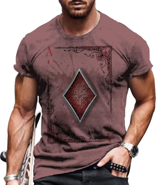 Camiseta Manga Corta Gráfico Moda Hombres Aptitud Física Casual Camiseta Suave