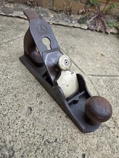 Old Woodworking Plane With Brass Clamp & Robt Sorby Kangaroo Iron