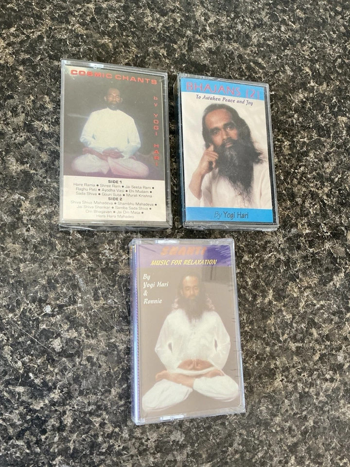 Yogi Hari 3 Meditation Cassette Tapes Shanti Bhajans Chants Nada Productions New - Image 2 of 4