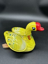 Vintage Wind Up Tin Lithograph Duck Vintage Free Tested Works